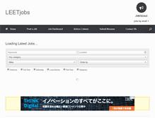 Tablet Screenshot of leetjobs.com